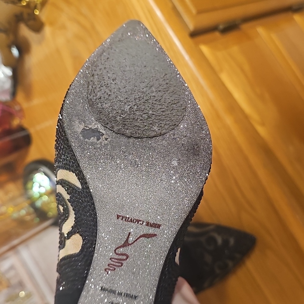 Rene Caovilla Swarovski Crystal Mesh Pumps - Picture 12 of 17
